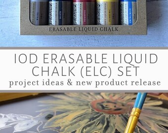 IOD Decor Erasable Liquid Chalk (ELC) Set by Iron Orchid Designs (RETIRED)  — Texas In-Laws