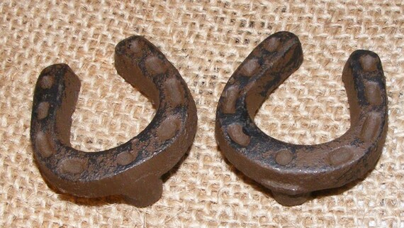 Horseshoe Cast Iron Knob Drawer Pull Cabinet Furniture Door Etsy