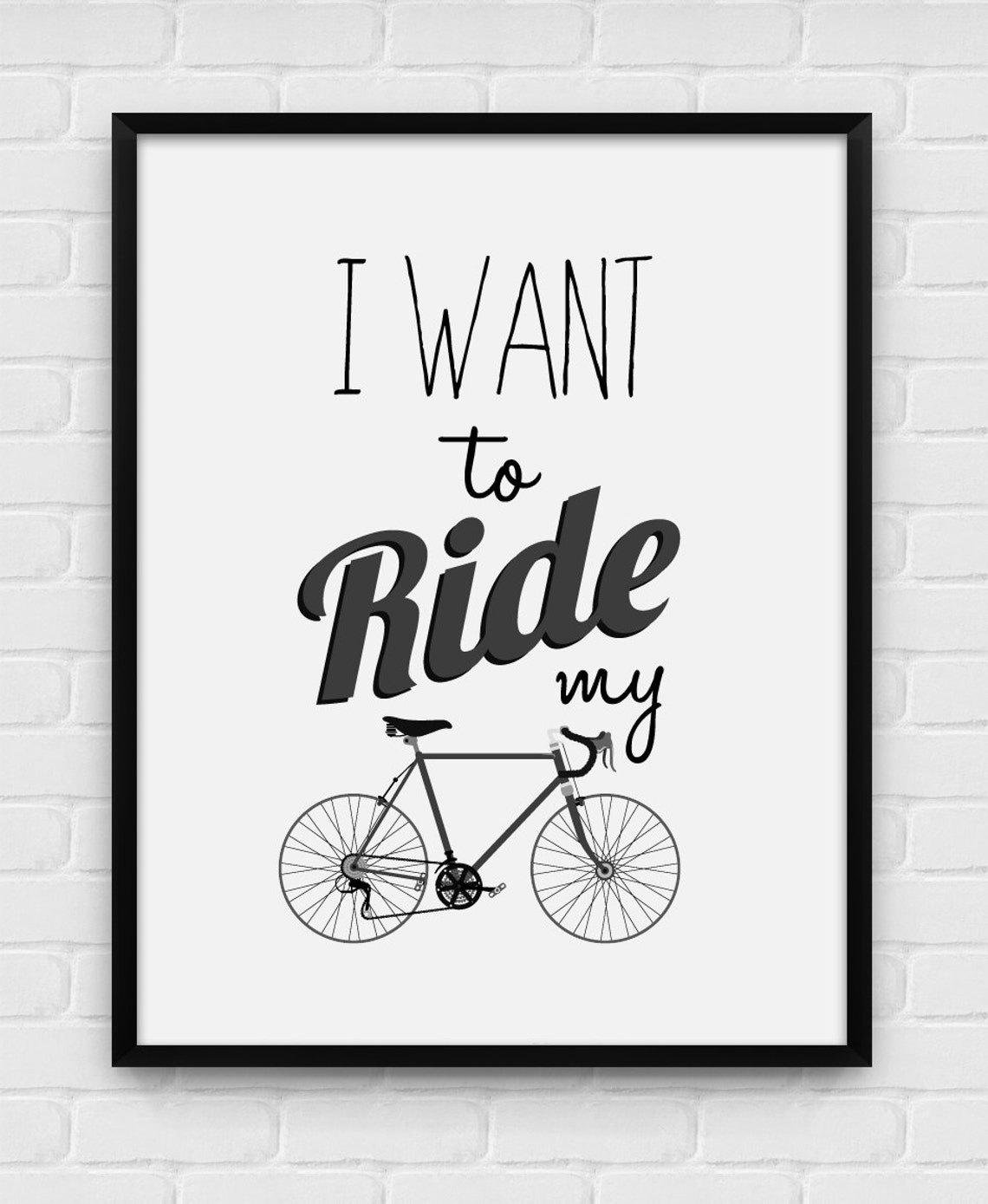 i am riding my bike