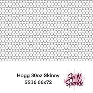 Blank Rhinestone Template - Honeycomb SS16 30oz Skinny