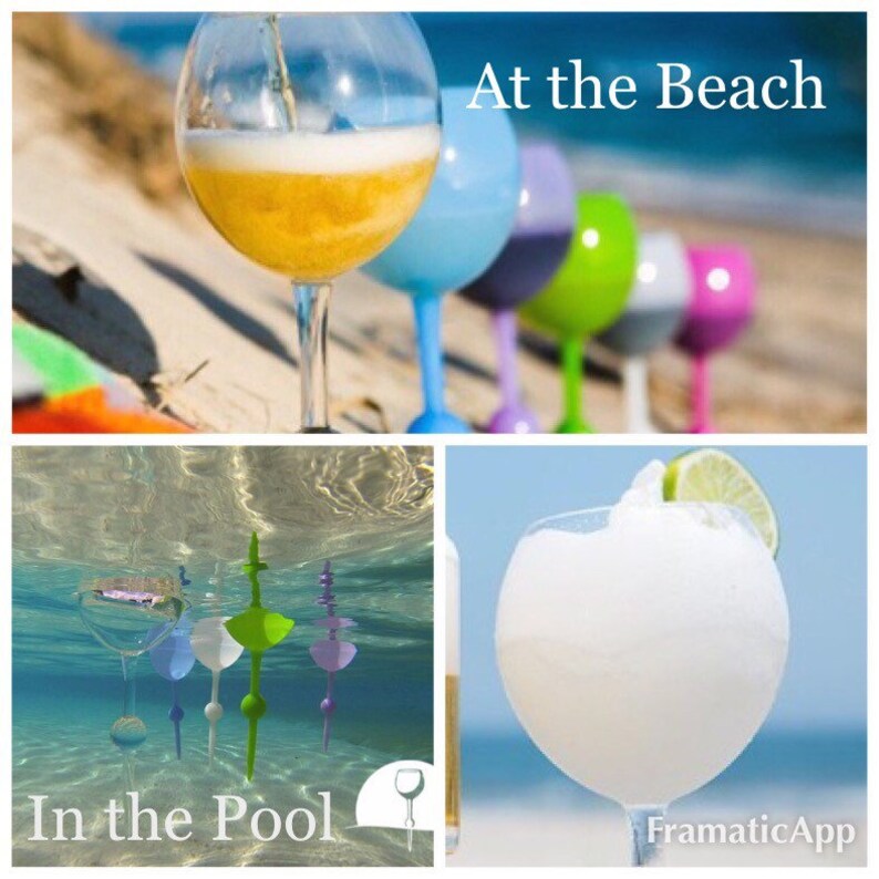 acrylic beach wine glasses