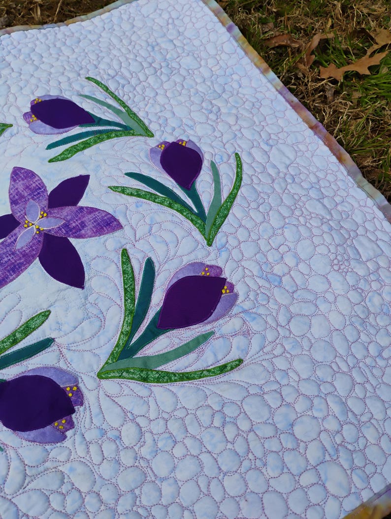 Crocus Fusible Applique Pattern - Etsy