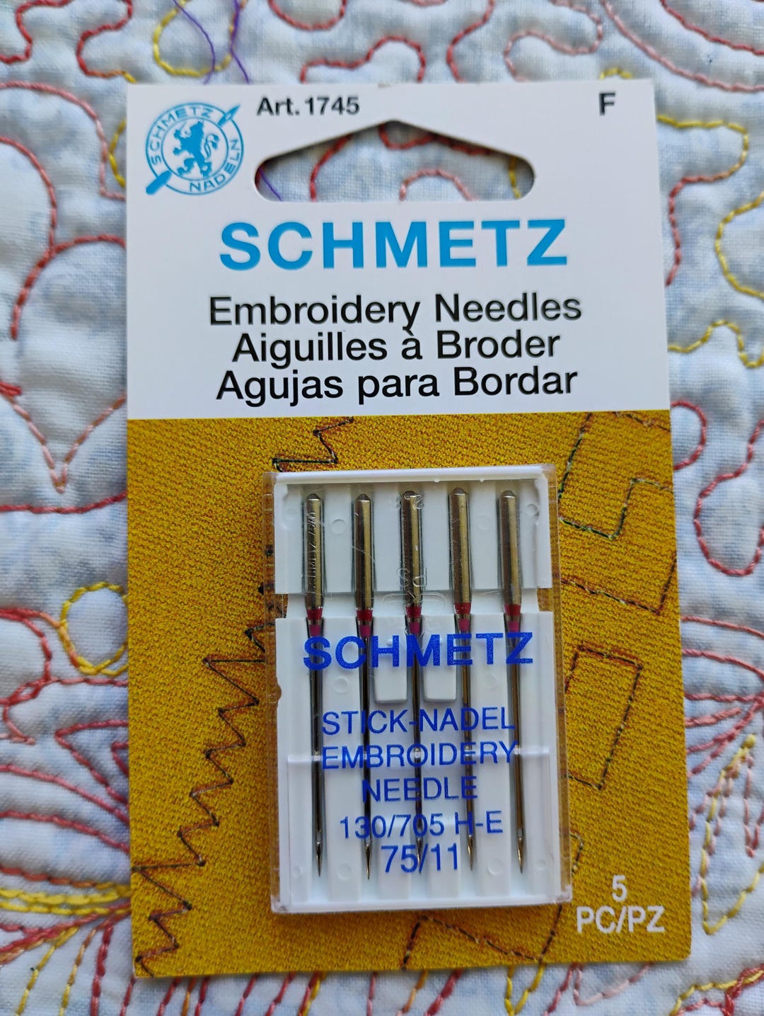 Schmetz - Embroidery Needles - Home Machine 75/11 - Etsy