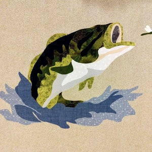 Lake Living Bass - Press & Peel Applique - Laser Cut Kit