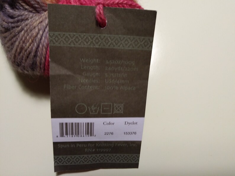 Hand Painted 100/% Alpaca Yarn