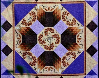 Cinnamon Swirl - Penny Slate Designs Press & Peel Applique Quilt Pattern