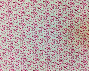 Timeless Treasures C3355 Pink Hearts Cotton fabric by the yard