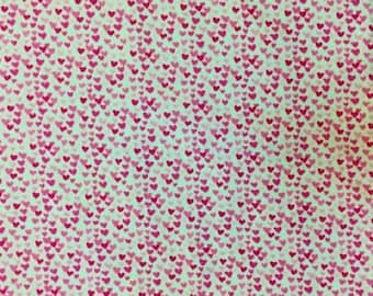 Timeless Treasures C3355 Pink Hearts Cotton fabric by the yard