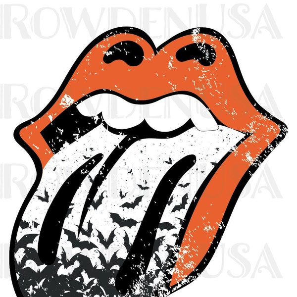 PNG, Grunge Halloween Lips & Tongue, Pumpkin Head png, Leopard Halloween, Jack O Lantern Tongue, Grunge Bats Halloween Spooky