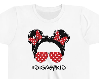 Disney Little Kid, Head Silhouette Kid, Disney Vacation, Disney Youth Short Sleeve Tee