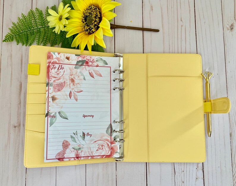 EMPTY CUSTOMIZED 6 Ring A5 Binder Planner Journal Recipe Etsy