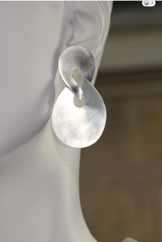 Taxco Sterling Teardrop Earrings
