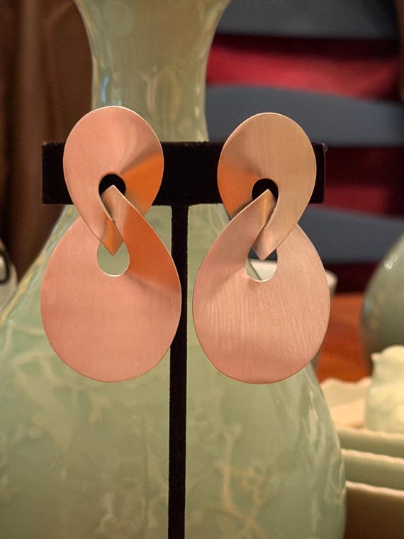 Taxco Sterling Teardrop Earrings View 4