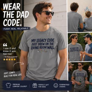 Funny Tech Dad Shirt Comfort Colors, Fathers Day Gift, Programmer, Coding Humor Tee, Geek Top, Developer present