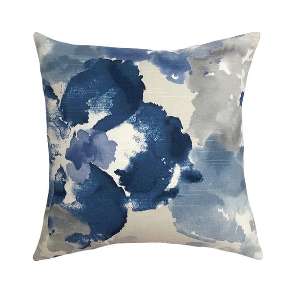 Indigo Throw Pillow Etsy
