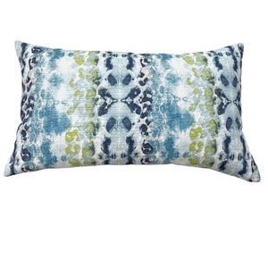 Teal lumbar pillow cover sale
