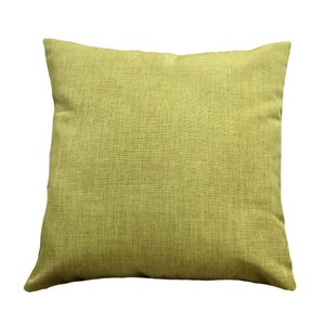 May include: A soft, green throw pillow with a textured fabric.