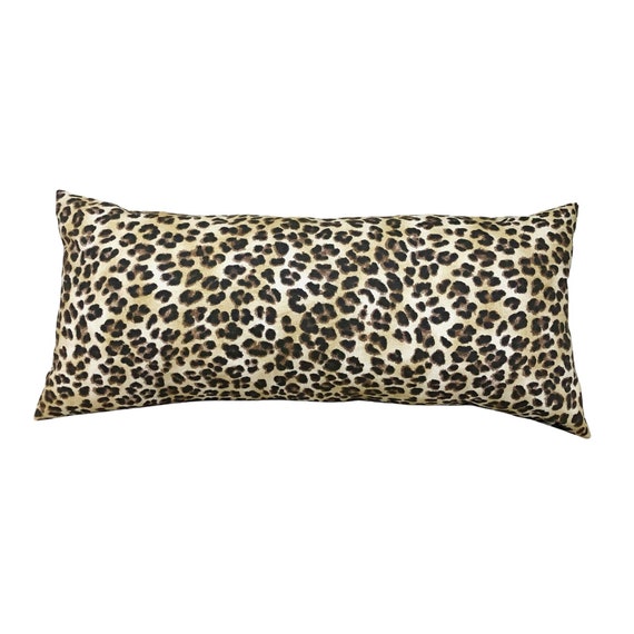 Brown and Tan Leopard Print Lumbar Pillow Cover Animal Print Etsy