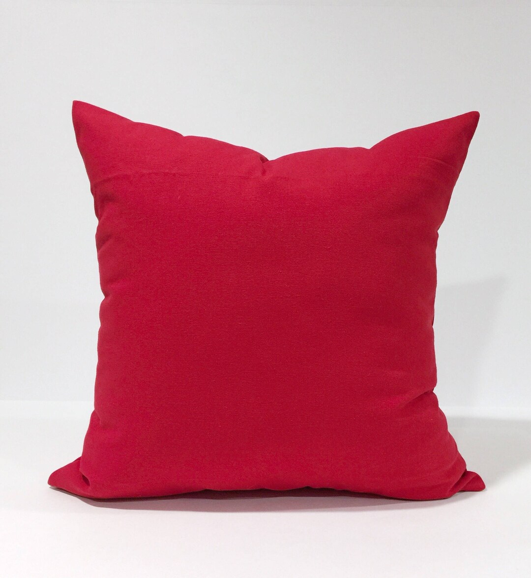 Solid Color Red Throw Pillow Cover Solid Pillow Case Lumbar Etsy
