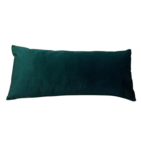 Lumbar Hunter Green Velvet Pillow Cover Hunter Green Lumbar Etsy