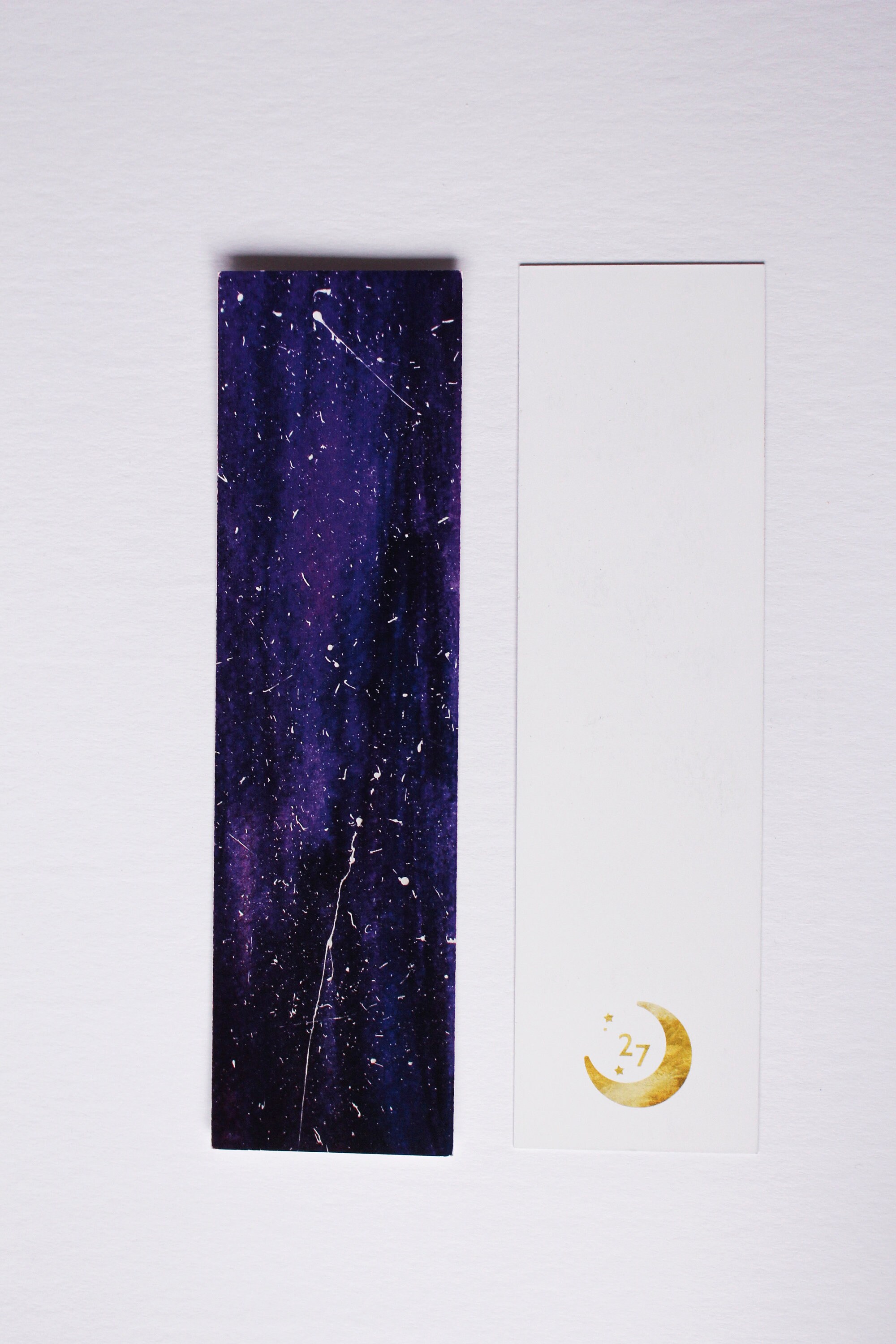 purple galaxy bookmark