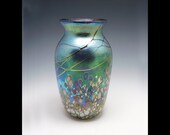 Handblown glass vase by Elaine Hyde