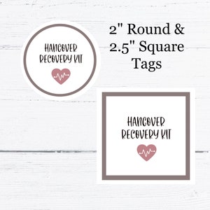 Hangover Kit Tag, Junggesellinnenabschied Geschenk zum 21. Geburtstag, Oh Shit Kit, Hochzeitsgeschenke in großen Mengen, Geschenk für Erwachsene