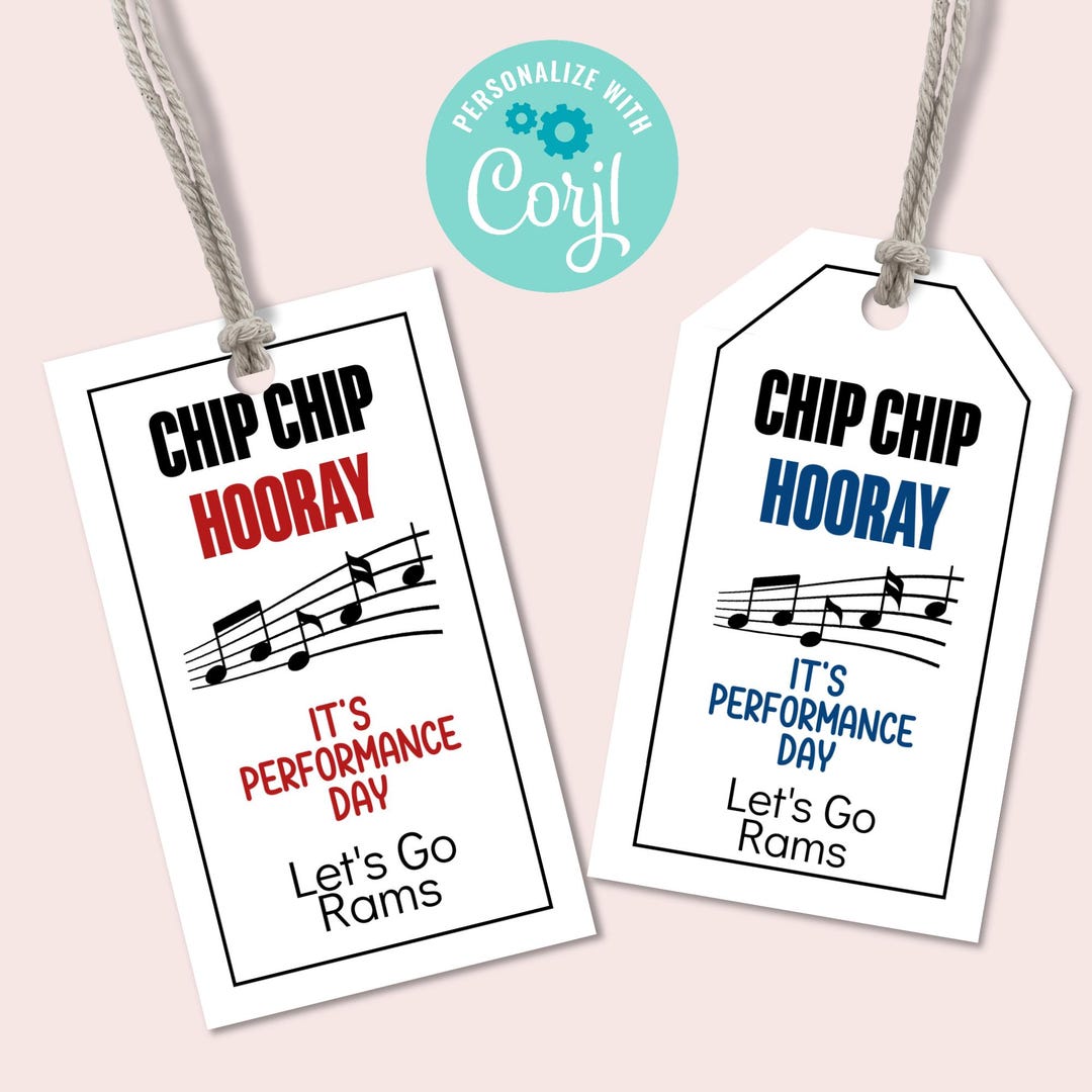 Marching Band Editable Tag, Printable Fine Arts Tag, Band or Orchestra ...