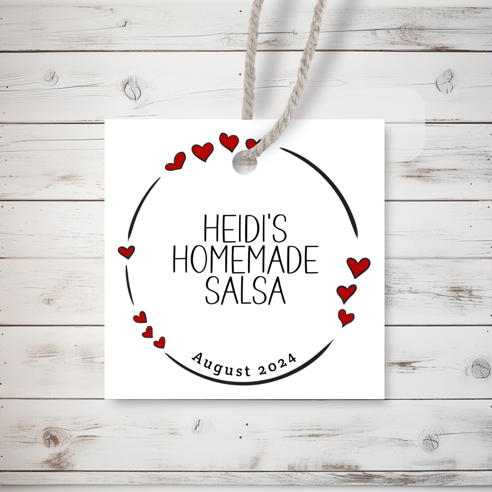 Custom Canning Editable Tag or Label, Printable Food and Baked Goods ...