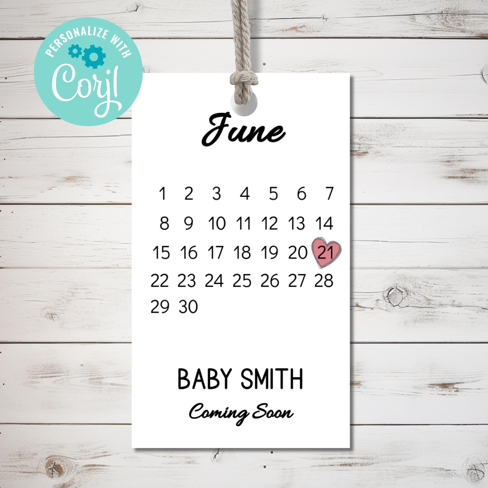 Calendar 2025 Baby Announcement - Etsy calendar-2025-baby-announcement-etsy
