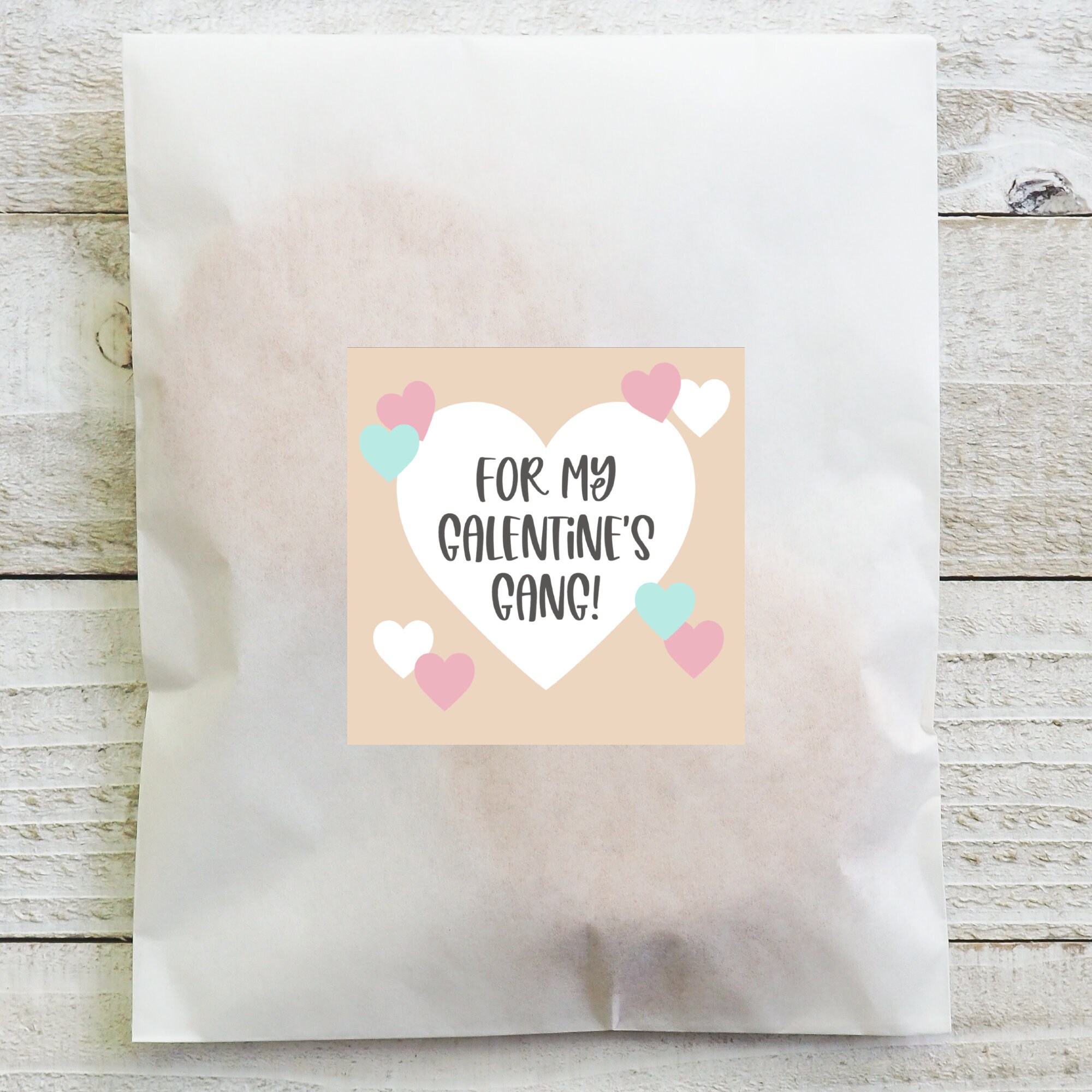 Printable Galentine's Gift Tag, for My Galentine's Gang, Printable Gift ...