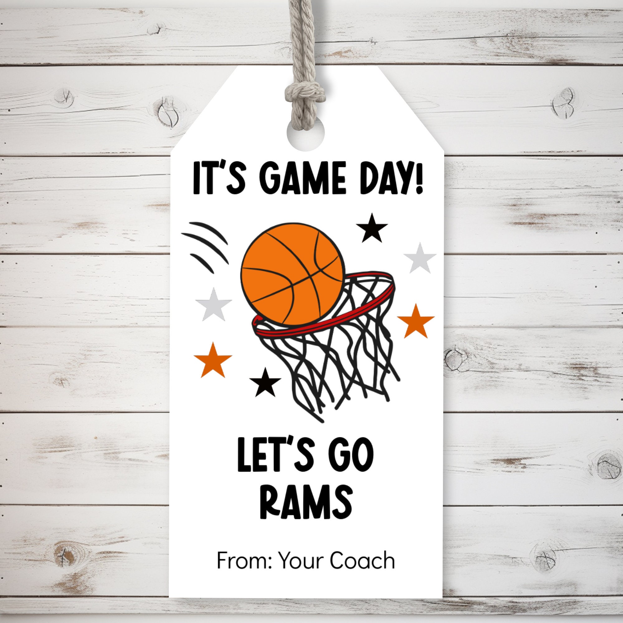Basketball Testing Tags Basketball Game Day Treat Tag Editable Template, Personalized ...