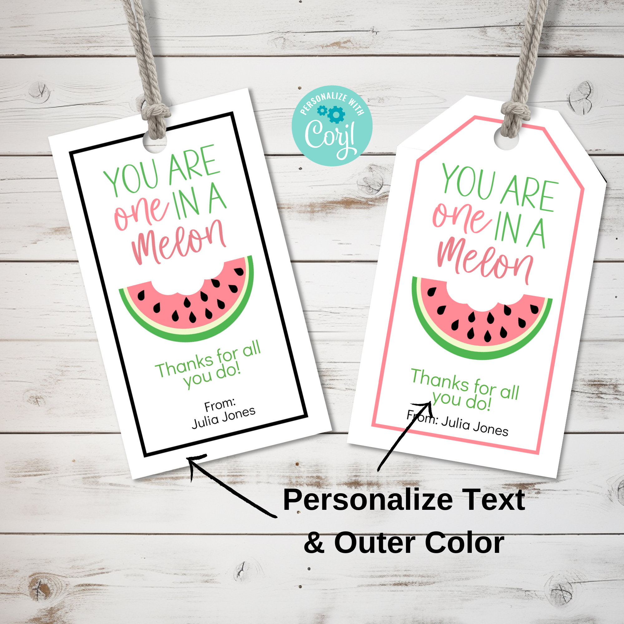Cuscino In Lino 40x40 Con Frase Divertente 'You Are Uno In Un Melon' - Gift Base