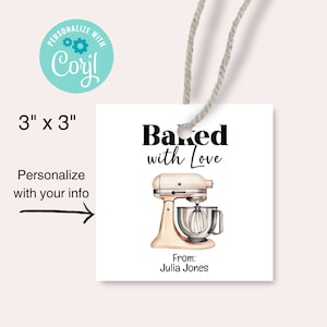 Etiquetas o etiquetas personalizadas de la cocina, calcomanías de alimentos imprimibles, regalo para un nuevo vecino, etiquetas de regalo de comida casera