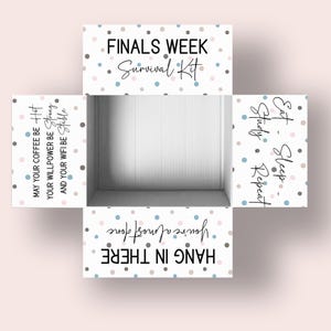 Afdrukbare labels voor schoolverzorgingspakket, decoratiestickers verzenddoos, finals zorgpakket geschenkdooslabels, doosdecor en verzendlabel