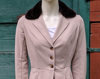 Fur Peplum Jacket - Etsy