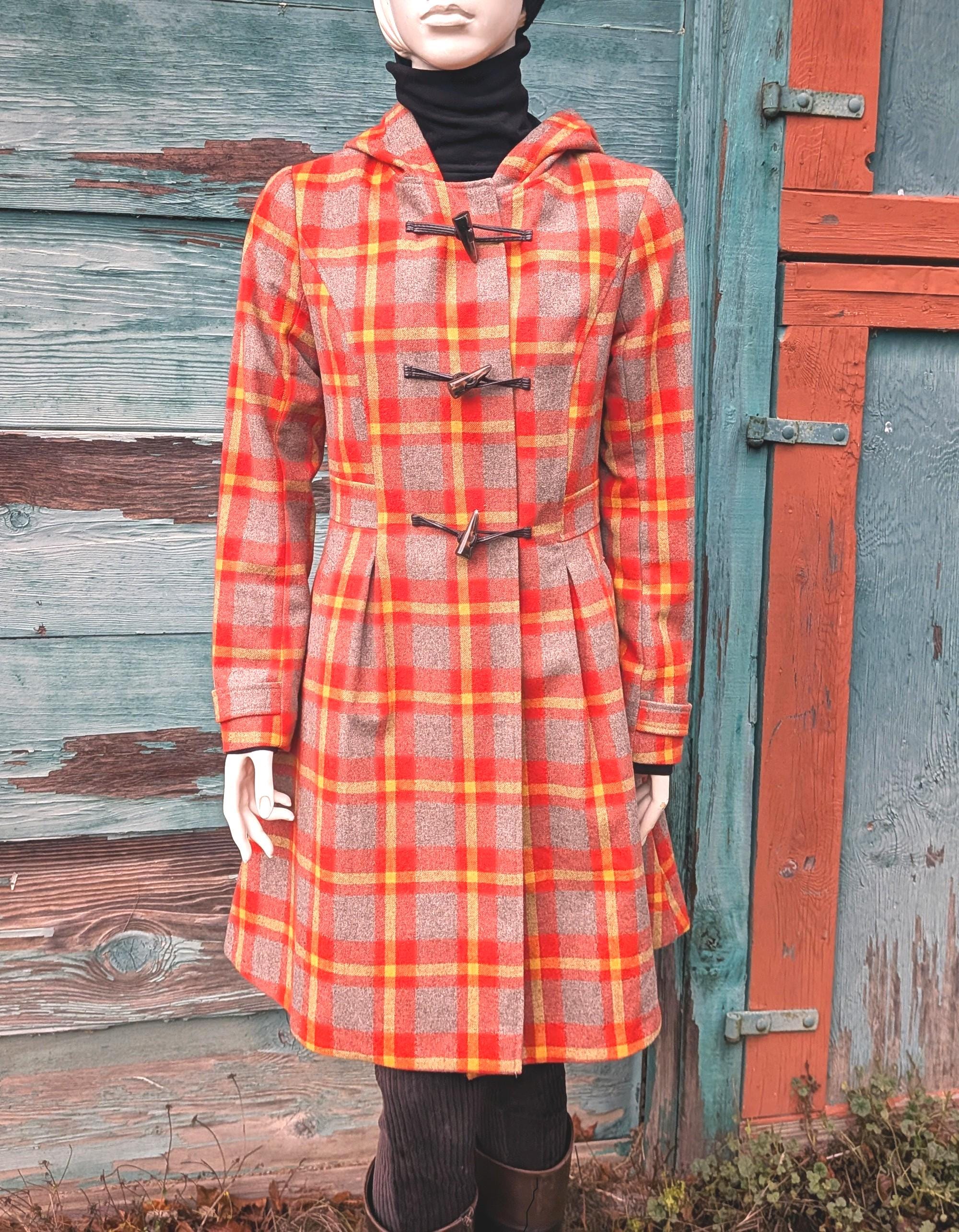 Colorful Plaid Coat - Etsy