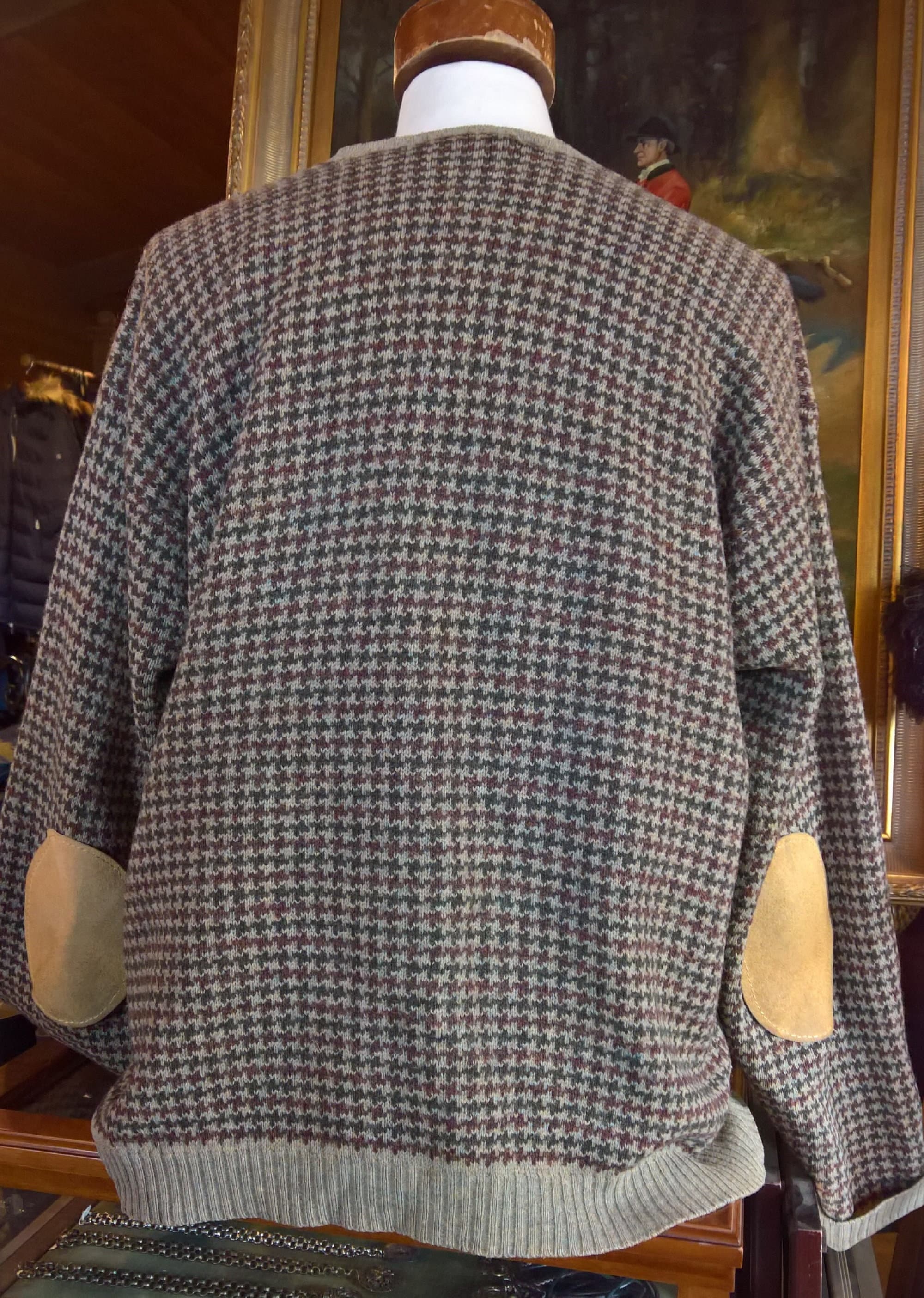 Vintage Sweater Eddie Bauer Men’s Lambswool Plaid Lifestyle