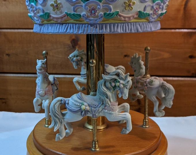 Vintage Tabletop Carousel Westland Rotating Base Music Box – 1980s - Etsy