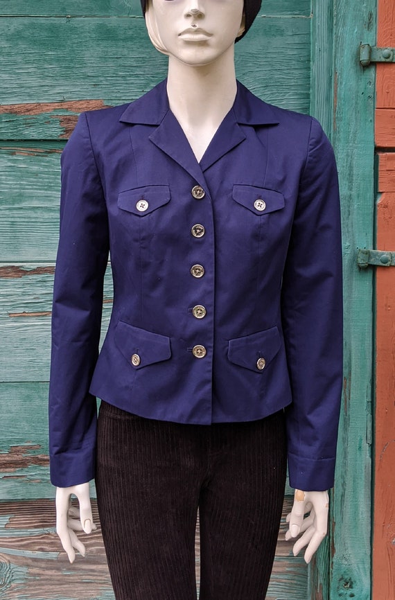 Vintage Jacket Ralph Lauren Navy Sailor Cropped – 