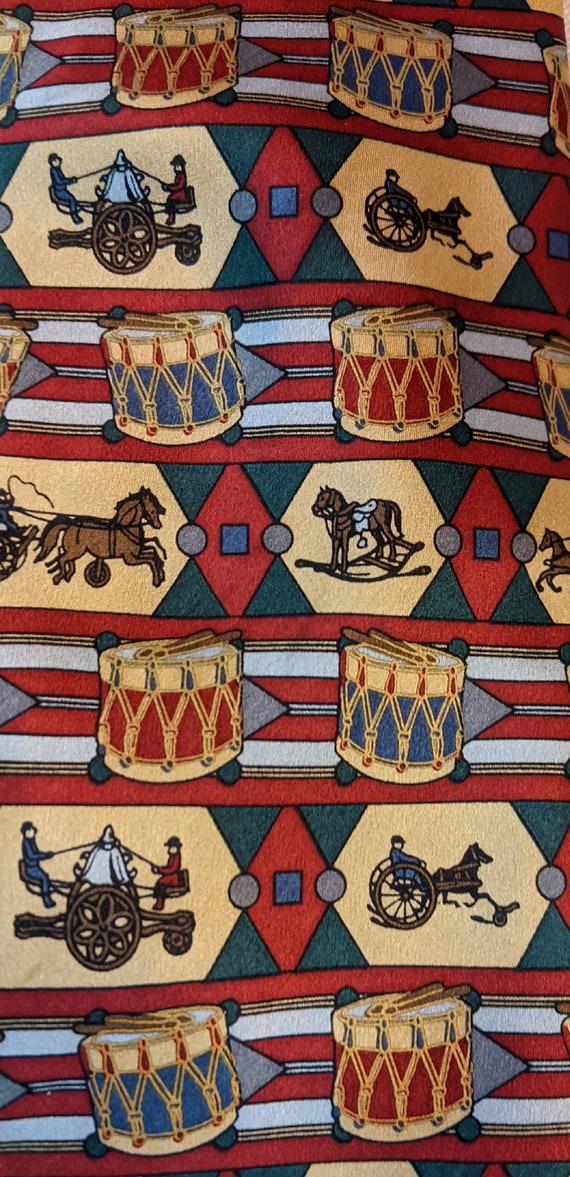 Miscellaneous, Necktie, Handpainted, Horse, Vintage, ‘40's , 1133 main image 1