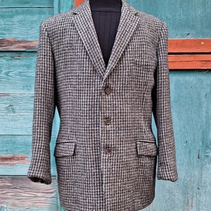 Vintage Men’s Wool Tweed Overcoat Harrods London -1960s