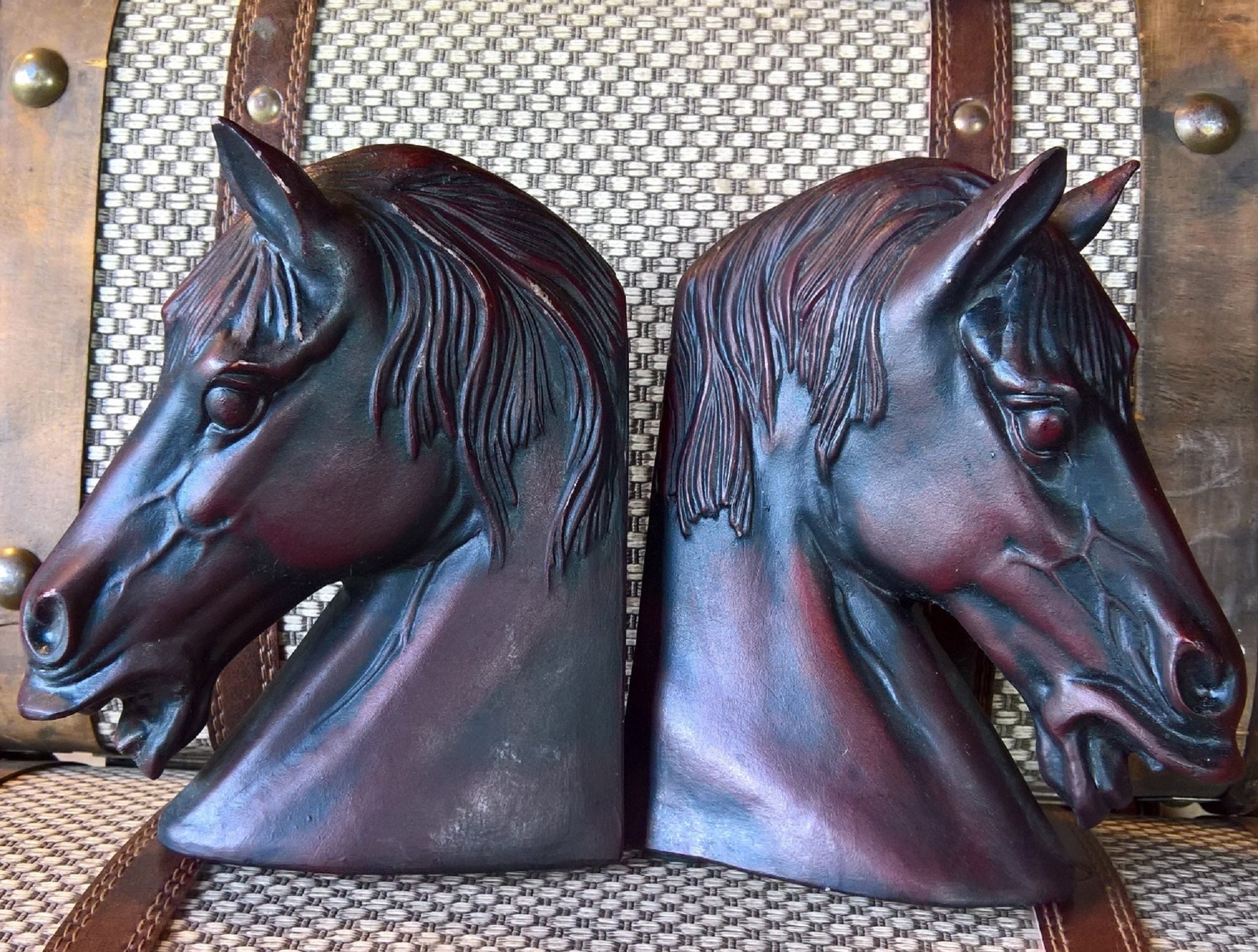 horse head bookends horse head bookends