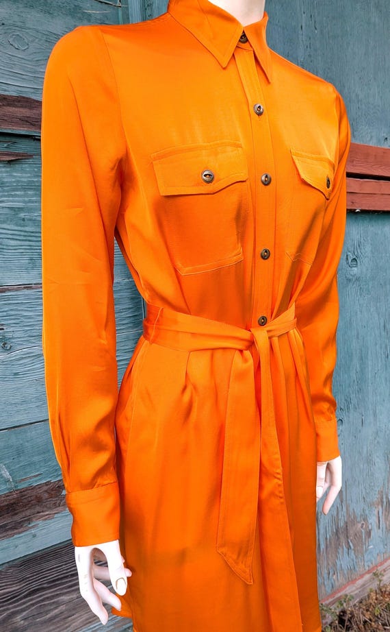 ralph lauren orange dress Women's Designer Dresses Lauren Ralph Laurens cocktail dress is designed with an elegant off Ralph Lauren Crinkled Silk V-Neck