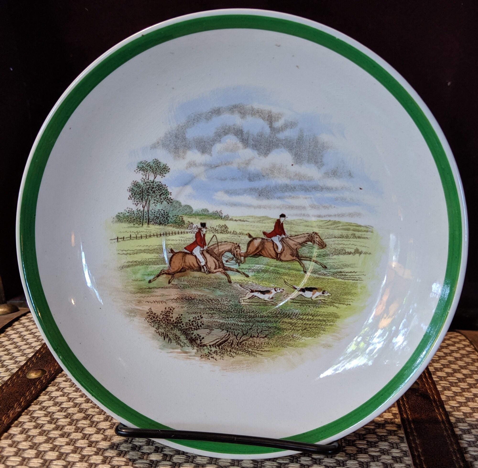 Vintage Plate Equestrian “Gone Away” Copeland Spode 1930s