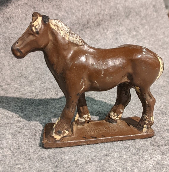 Vintage Toy Draft Horse Aub-Rubr Indiana – 1940s