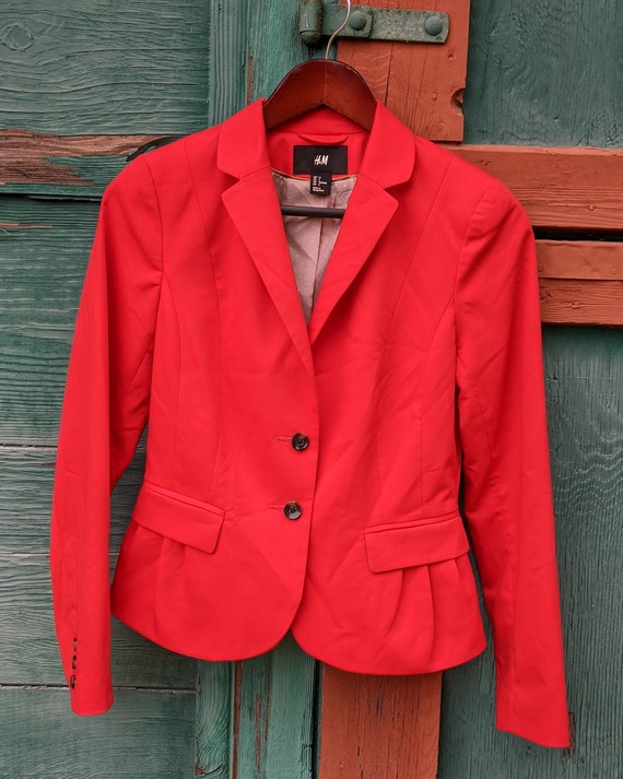 Vintage Cropped Jacket Hunt Club Red – 1990s - image 6