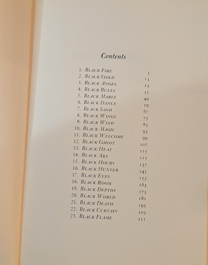 a page from a book showing the contents and chapters