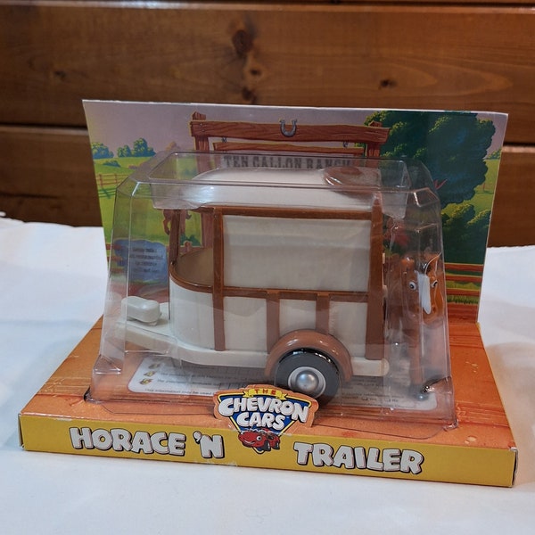 Vintage Toy Horace 'N Anhänger Ten Gallon Ranch von Chevron Cars - 1990er Jahre