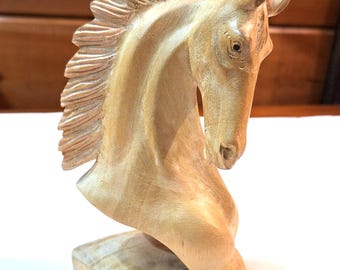ヴィンテージ 1965年頃 アメリカ西部民芸品 手彫り 木製「オールド